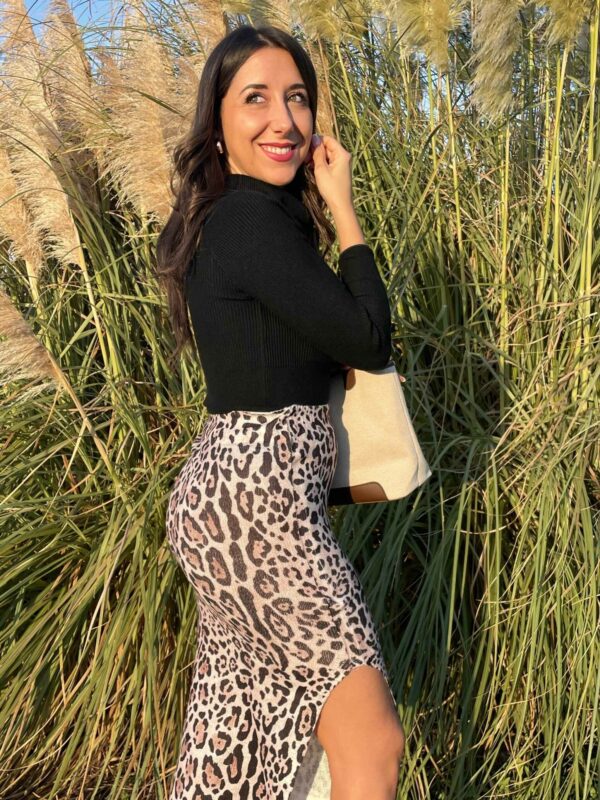 FALDA GUEPARD MIDI