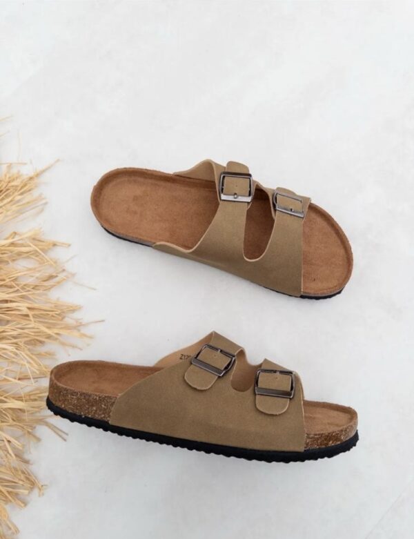 SANDALIA HEBILLA MAN CAMEL