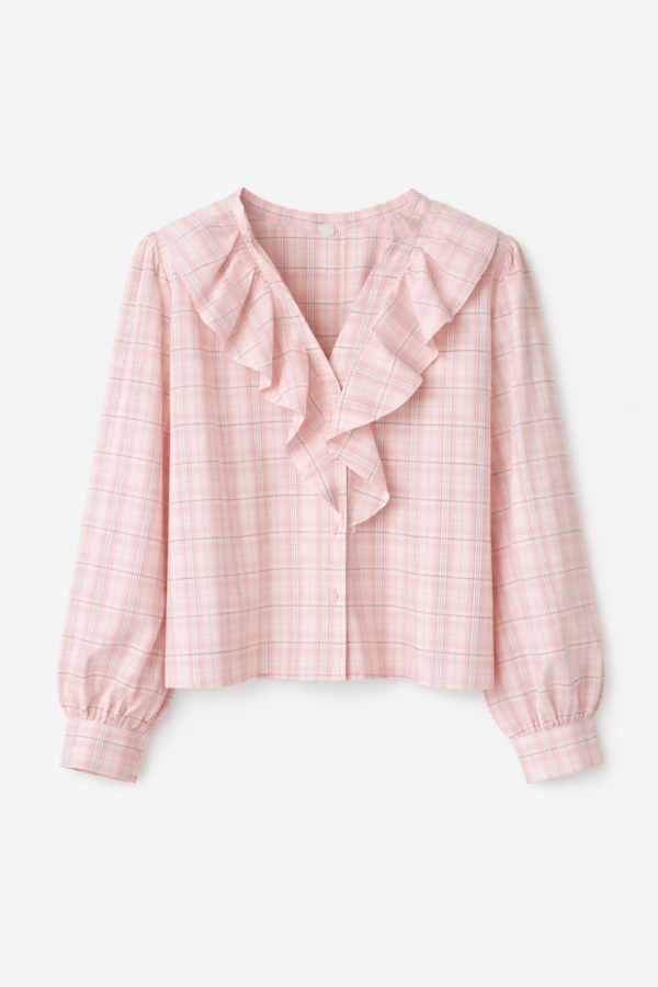 BLUSA ROMANTIC CUADROS