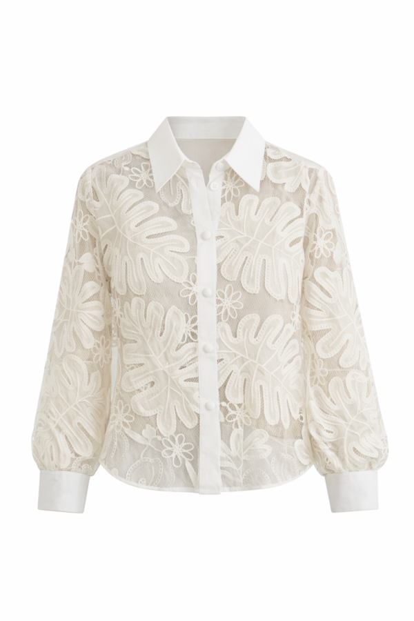 CAMISA ORQUIDEA BORDADO